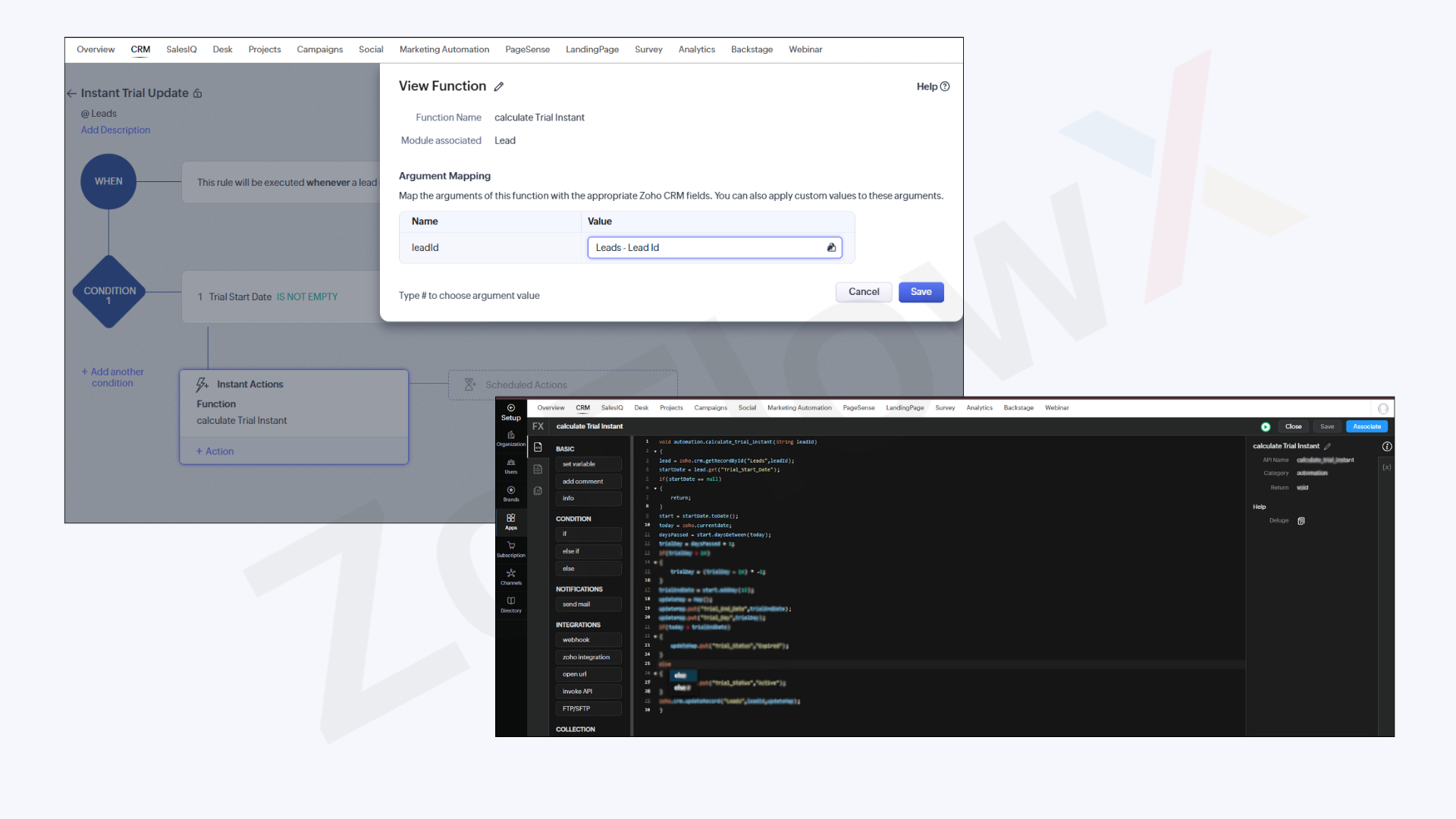 CFlow automated trial lifecycle calculation for start date, end date and status